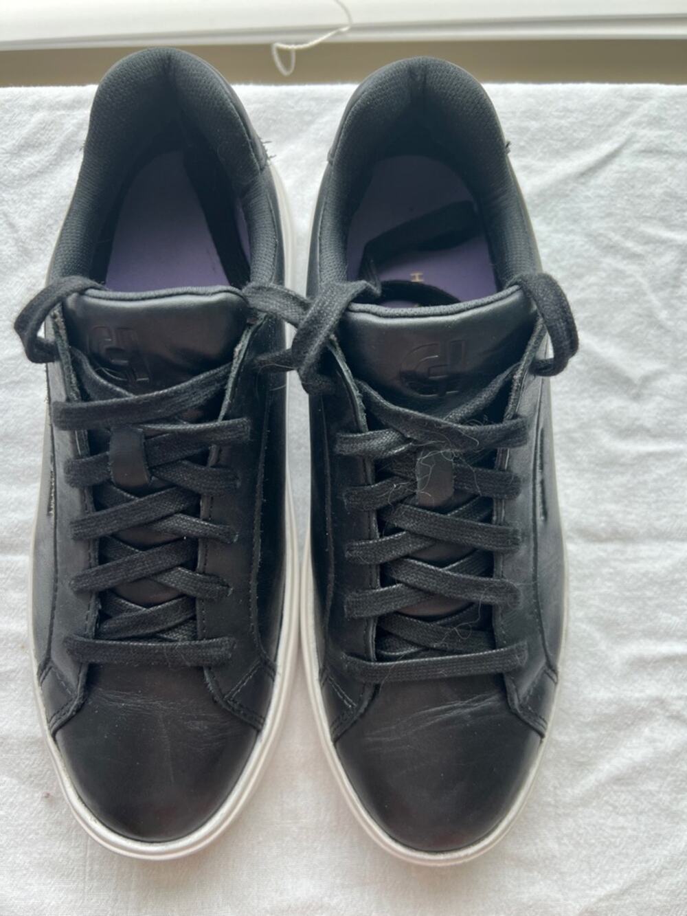 Cole Haan Women’s Black Leather Sneakers - Comfortable Everyday Style